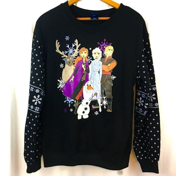 Disney Frozen II light up winter sweatshirt Small - Picture 1 of 8